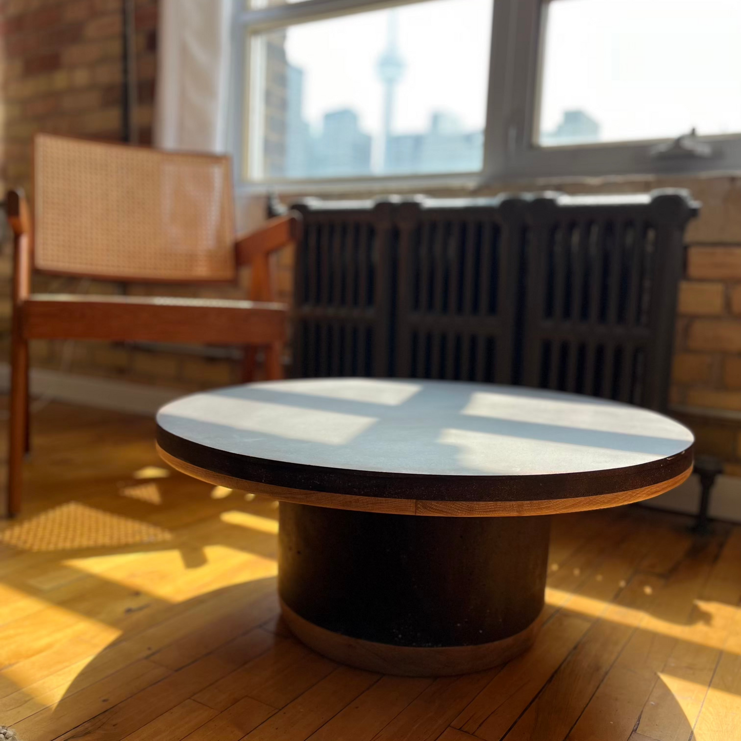 Small round coffee table